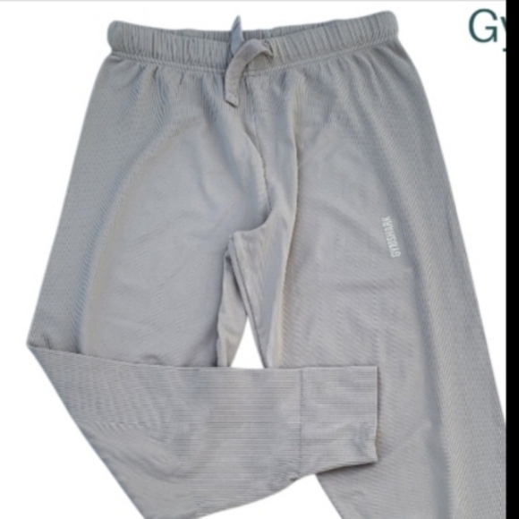 Gymshark Jogger Lounge Tan Stretch Pant Gym Workout Yoga Athletic Women Medium M - Picture 9 of 9